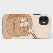 Kawaii Dim Sum Bunnies iPhone Case (Achterkant (horizontaal))