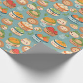 Kawaii Dim Sum Zondag Patroon Cadeaupapier (Hoek)