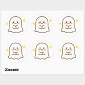 Kawaii Disapproving Ghost Sticker (Vel)