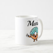  Kawaii Donut Coffee Lover Personalized Coffee Mug (Devant droit)