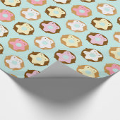 Kawaii Donuts Cadeaupapier (Hoek)