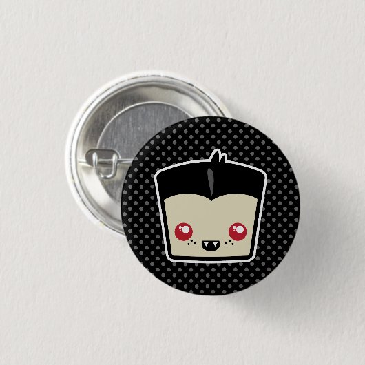Kawaii Dracula Button (Voorkant /achterkant)