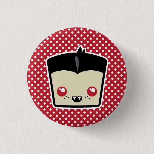 Kawaii Dracula Button (Voorkant)