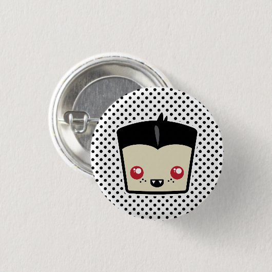Kawaii Dracula Button (Voorkant /achterkant)