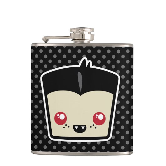 Kawaii Dracula Flask Heupfles (Voorkant)