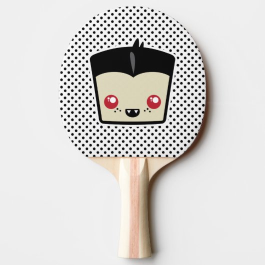 Kawaii Dracula Ping Pong Paddle Tafeltennisbatje (Achterkant)