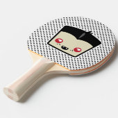 Kawaii Dracula Ping Pong Paddle Tafeltennisbatje (Voorkant Gekanteld)