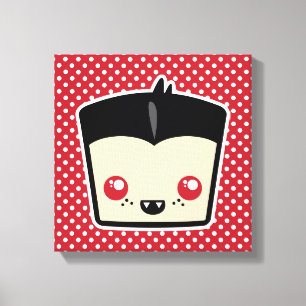 Kawaii Dracula Wrapped Canvas