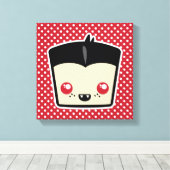 Kawaii Dracula Wrapped Canvas (Insitu (Houten vloer))