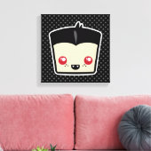Kawaii Dracula Wrapped Canvas (Insitu (Woonkamer))