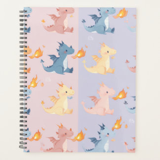 Kawaii Dragon Esthetische Planner | Pastel Lieve D