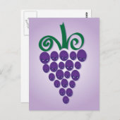 Kawaii druiven briefkaart (Voorkant / Achterkant)