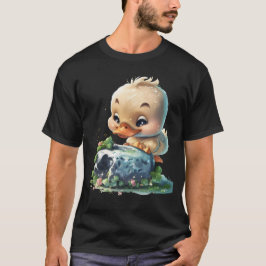 Kawaii Duckling Kissing the Blarney Stone T-shirt