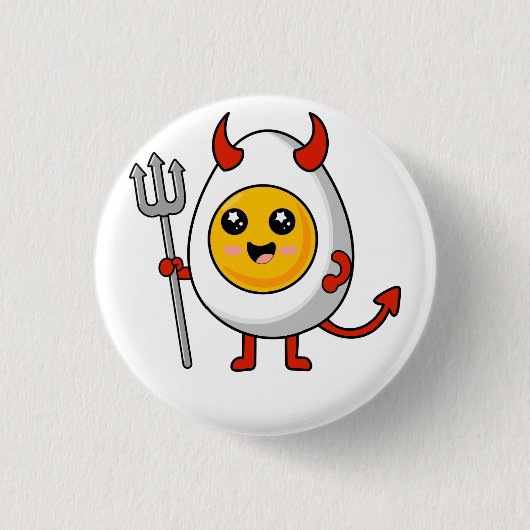 Kawaii Duivelsei Ronde Button 3,2 Cm (Voorkant)