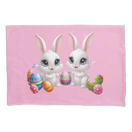 Kawaii Easter Bunny – Schattige Big-Eyed Bunny Des Kussensloop