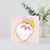 Kawaii Easter Feestdagenkaart (Staand voorkant)
