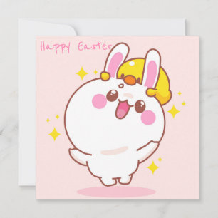 Kawaii Easter Feestdagenkaart