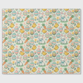 Kawaii Easter Wrapping Paper Cadeaupapier (Vlak)