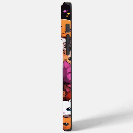 Kawaii een veel katten graffiti Case-Mate iPhone case (Achterkant / Links)