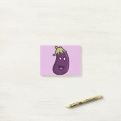 Kawaii eggplant post-it® notes (Op bureau)