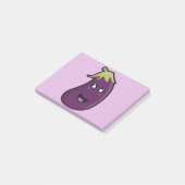 Kawaii eggplant post-it® notes (Schuin)