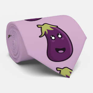 Kawaii eggplant stropdas