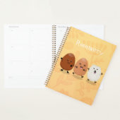 Kawaii eggs funny cartoon planner (Display)