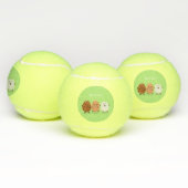 Kawaii eggs funny cartoon tennisballen (Multi)