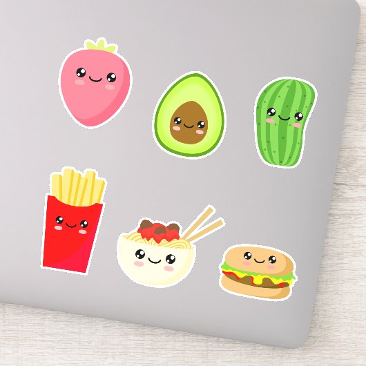 Kawaii eten 01 sticker (Detail)