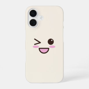 Kawaii Eyes iPhone 16 Hoesje – Mooie & Speelse Tel
