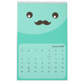 Kawaii fait face au calendrier pour enfants (Jan 2026)