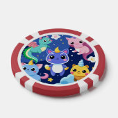 Kawaii Fantasy Creatures Poker Chips (Enkel)