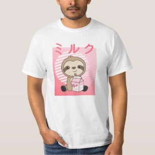Kawaii Fault Retro Japanse aardbeienmelk T-shirt