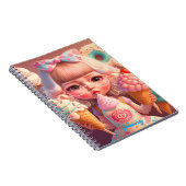 Kawaii fille mignonne avec carnet de glaces (Côté Droit)