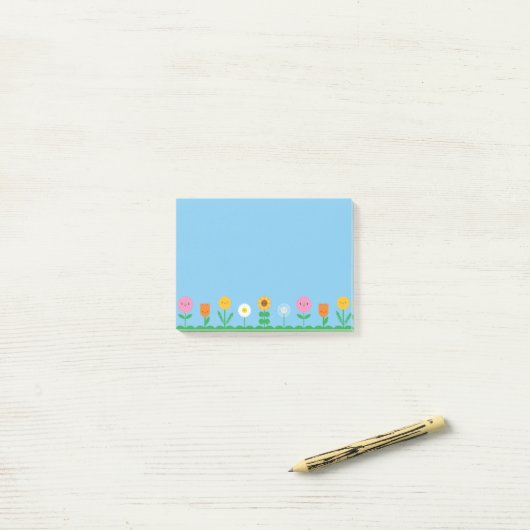 Kawaii Flower Field Post-it® Notes (Op bureau)