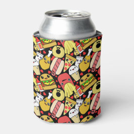 Kawaii Food Characters patterned Blikjeskoeler