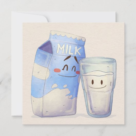 Kawaii Food Holiday Kaart (Voorkant)