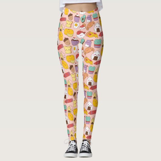 Kawaii Food Leggings (Voorkant)