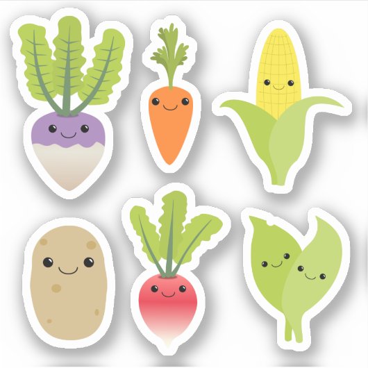 Kawaii Food Sticker (Voorkant)