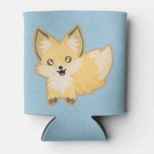 Kawaii Fox Blikjeskoeler (Voorkant)