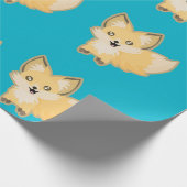 Kawaii Fox Cadeaupapier (Hoek)