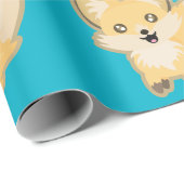 Kawaii Fox Cadeaupapier (Rol Hoek)