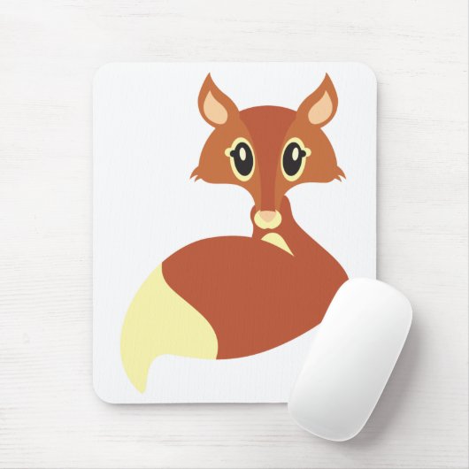Kawaii Fox Mouse Mat Muismat (Met muis)