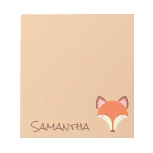 "Kawaii Fox" Notitieblok (Voorkant)