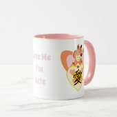 Kawaii Foxy Cosplay Love Heart Mok (Voorkant rechts)