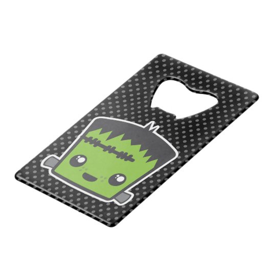 Kawaii Frankenstein Bottle Opener Kredietkaart Flessenopener (Voorkant Gekanteld)