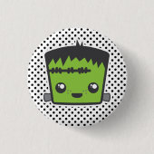 Kawaii Frankenstein Button (Voorkant)