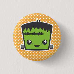 Kawaii Frankenstein Button