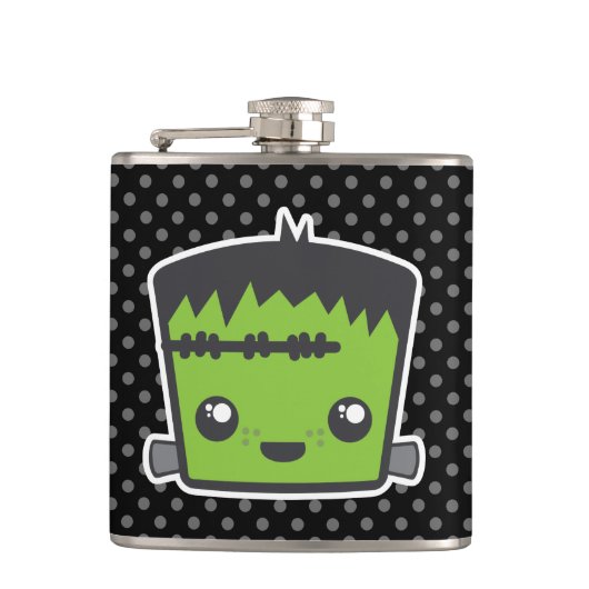 Kawaii Frankenstein Flask Heupfles (Voorkant)