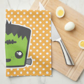 Kawaii Frankenstein Kitchen Towel Theedoek (Quarter Fold)